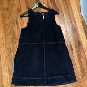 Free People suede dress in black